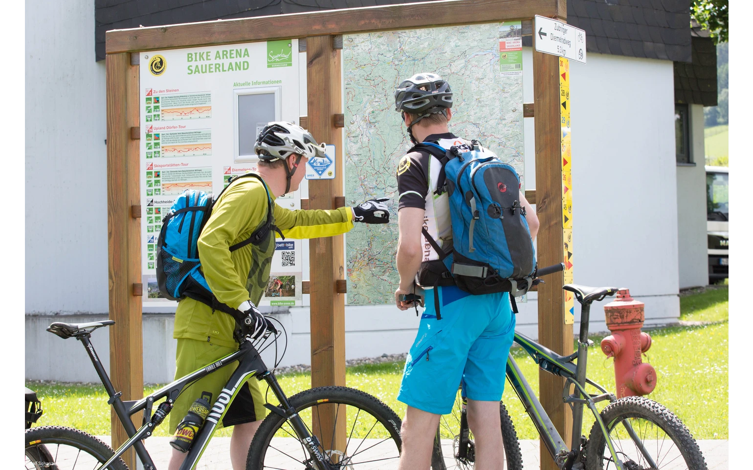 Auf einer geführten Biketour mit Michael Behle